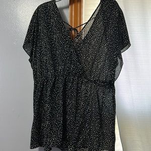 Black polka dots